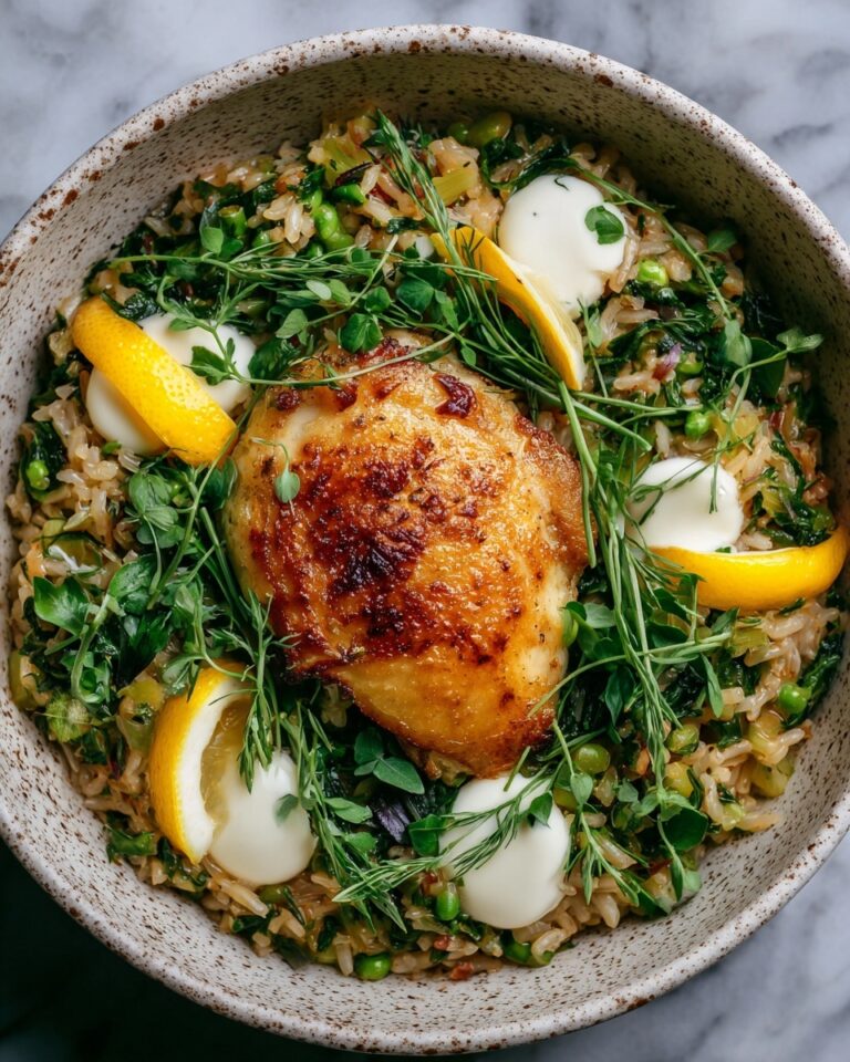 Air Fryer Greek Lemon Chicken and Rice Bake Recipe
