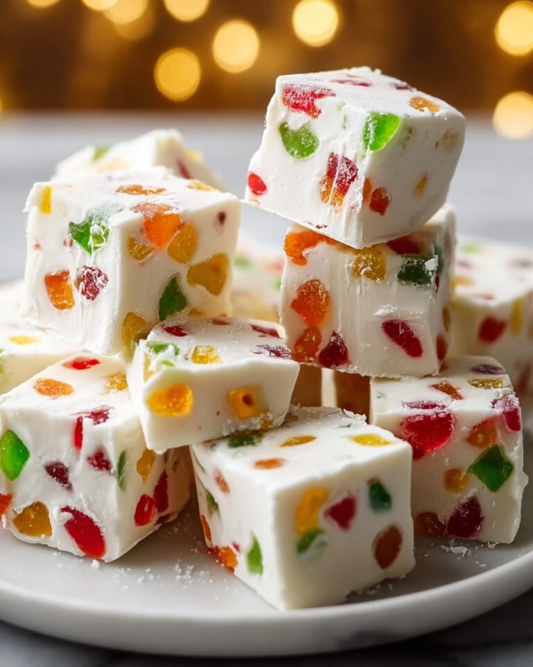 Easy Christmas Gumdrop Nougat Candy Recipe