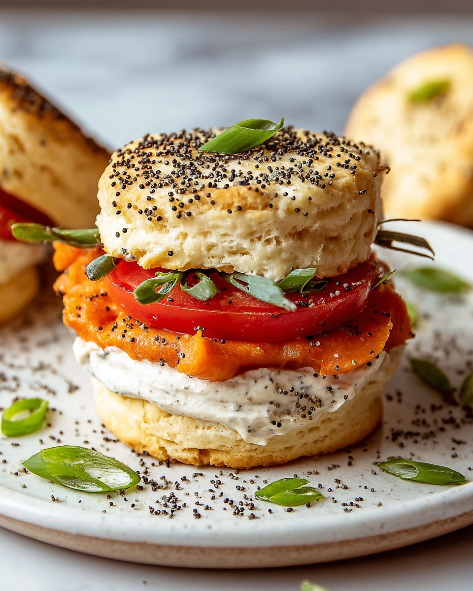 Everything Bagel Biscuit Sandwiches Recipe - Recipe Image