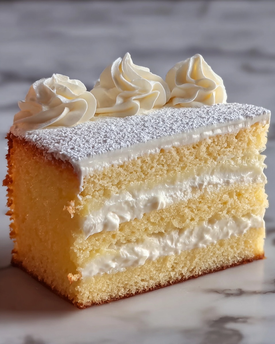 Italian Lemon Cream Cake Recipe - Recipe Image