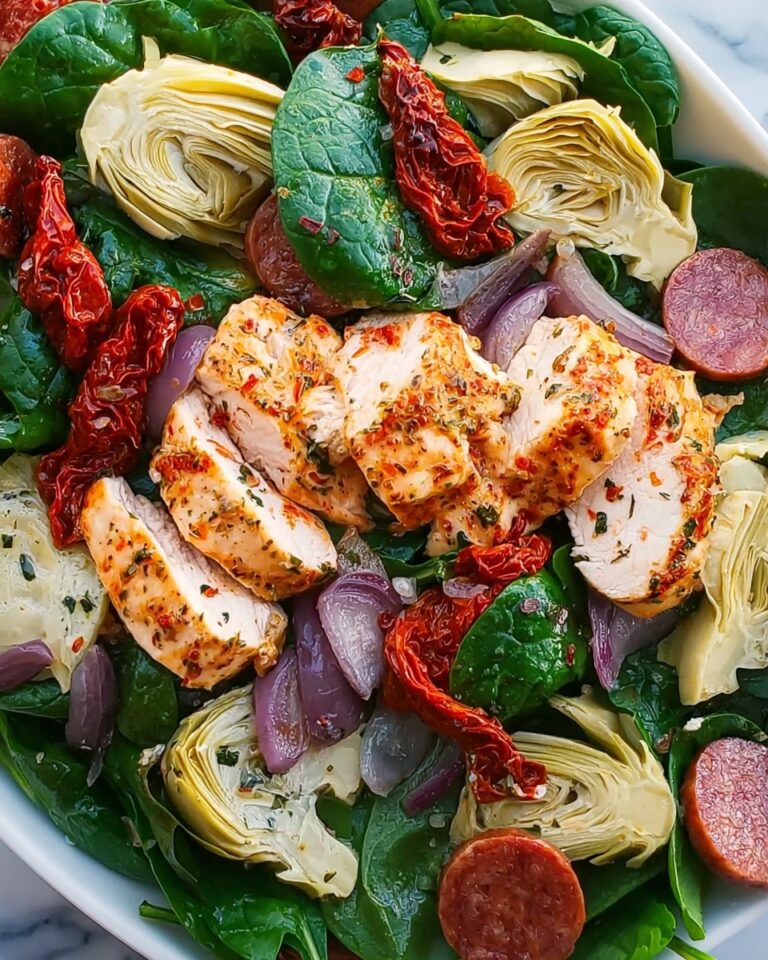 Italian Salad with Grilled Chicken Recipe