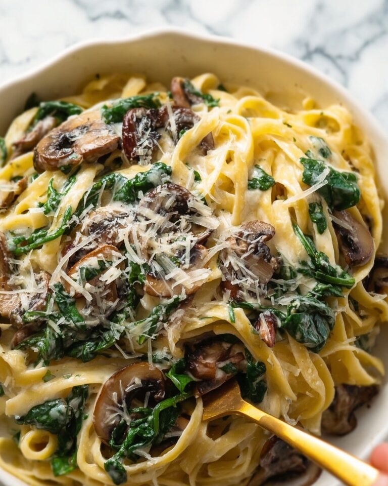 Creamy Mushroom Fettuccine Recipe