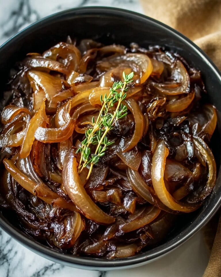 Crockpot Balsamic Glazed Caramelized Onions Recipe