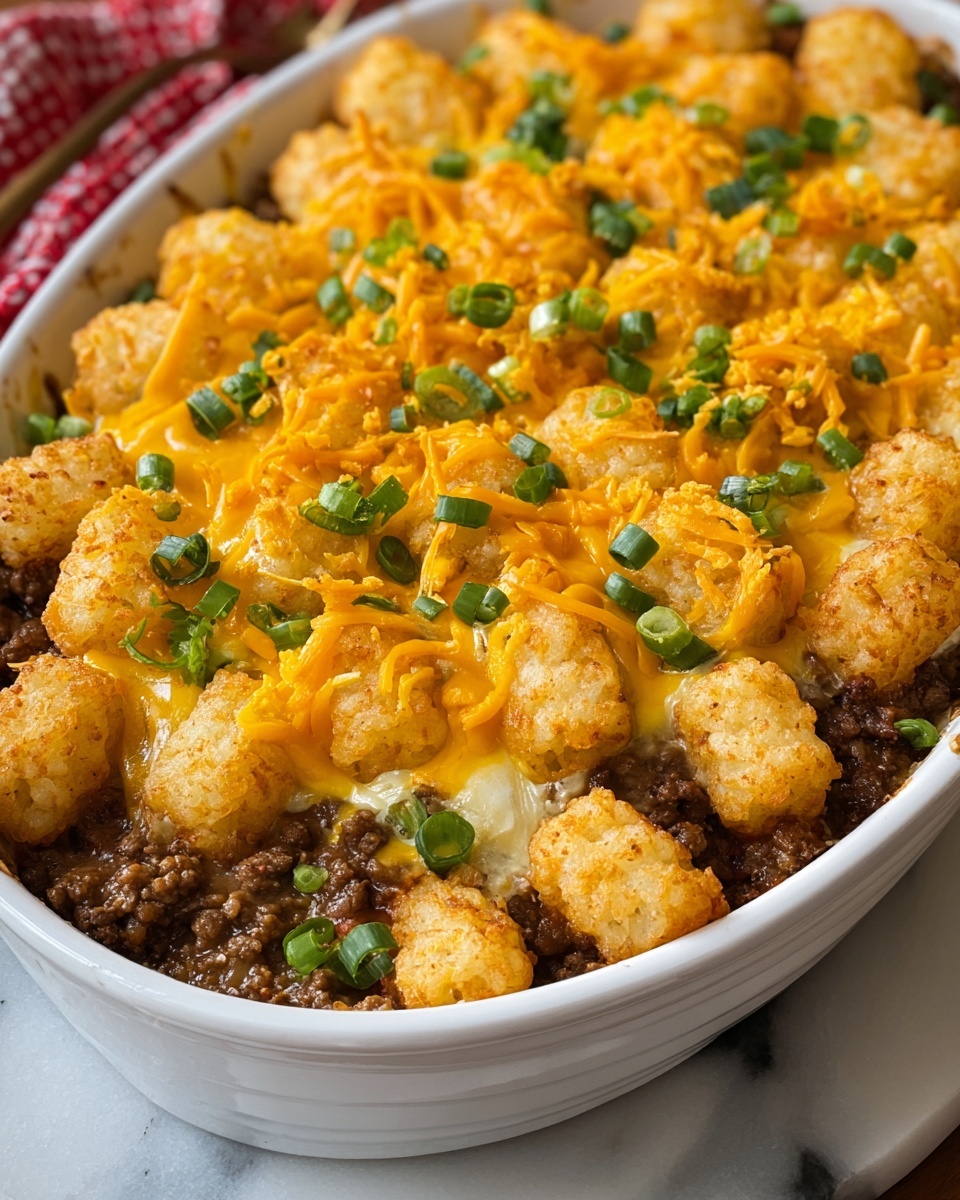 Cowboy Tater Tot Casserole Recipe - Recipe Image