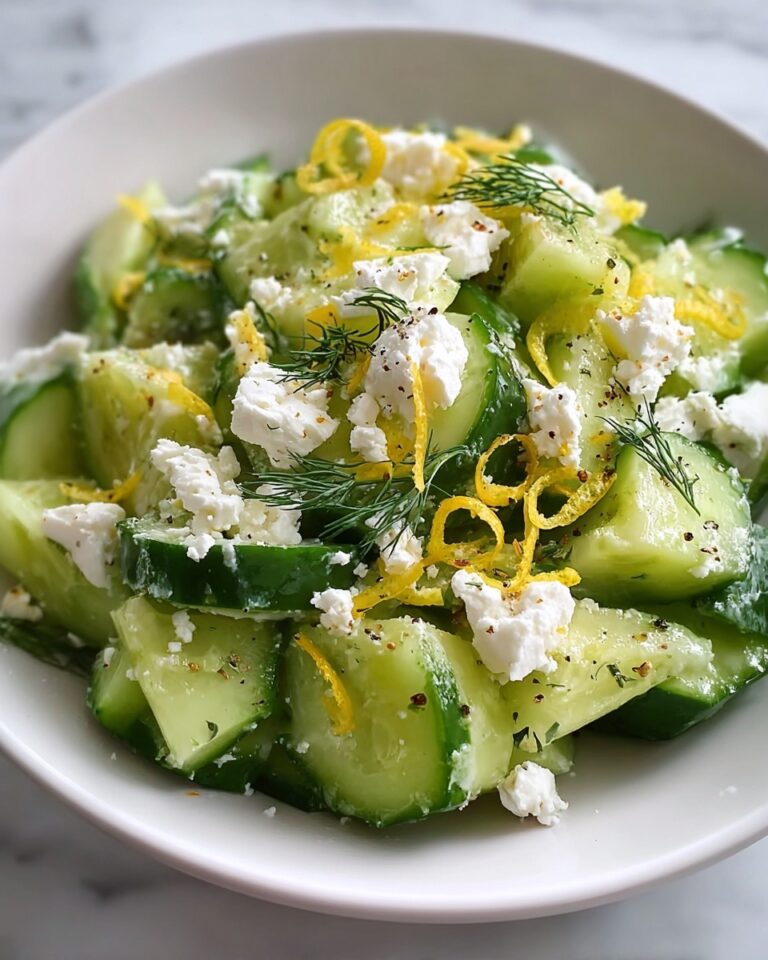 Cucumber Avocado Feta Salad Recipe