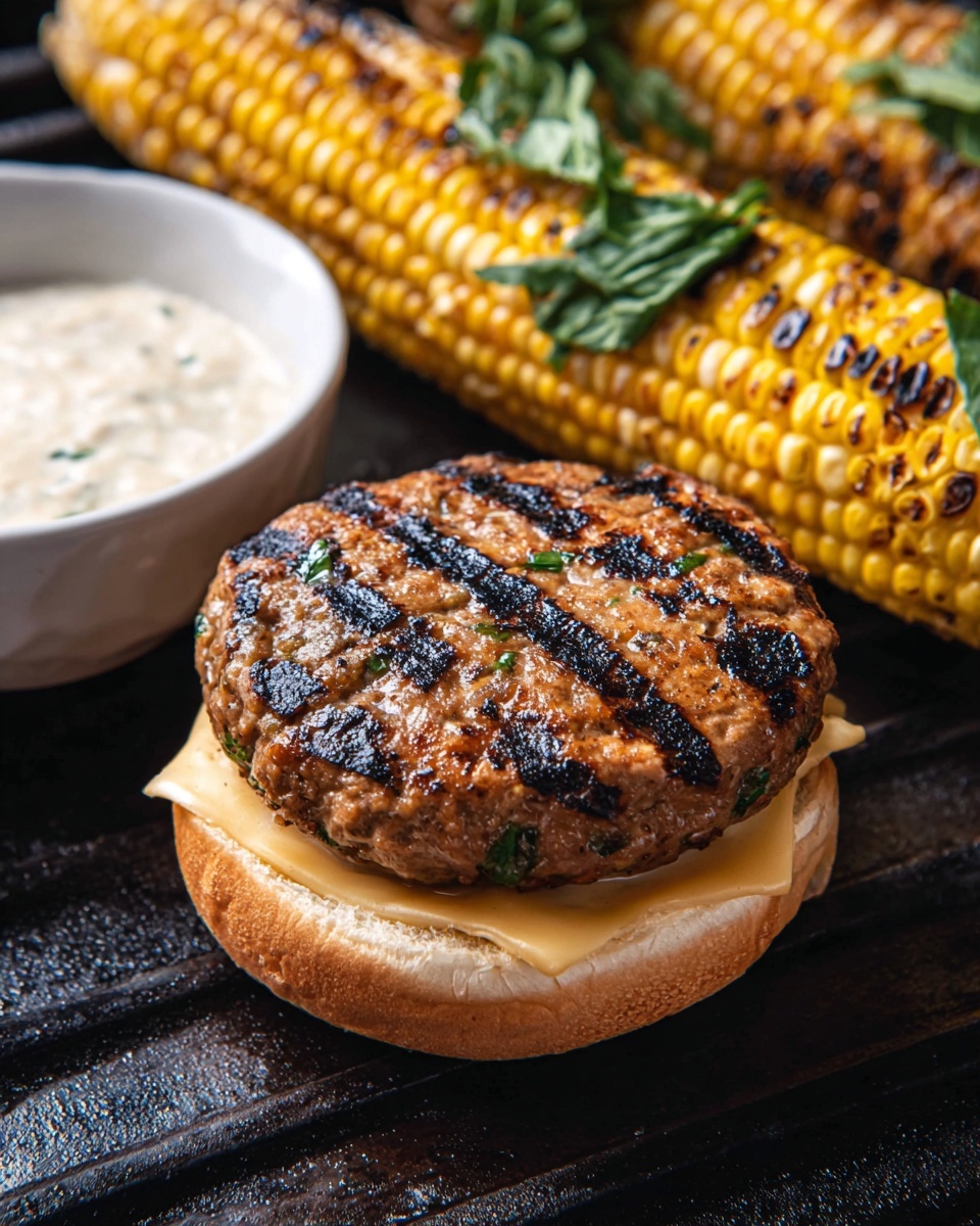 Chipotle Cheddar Chicken Burgers Recipe - Recipe Image