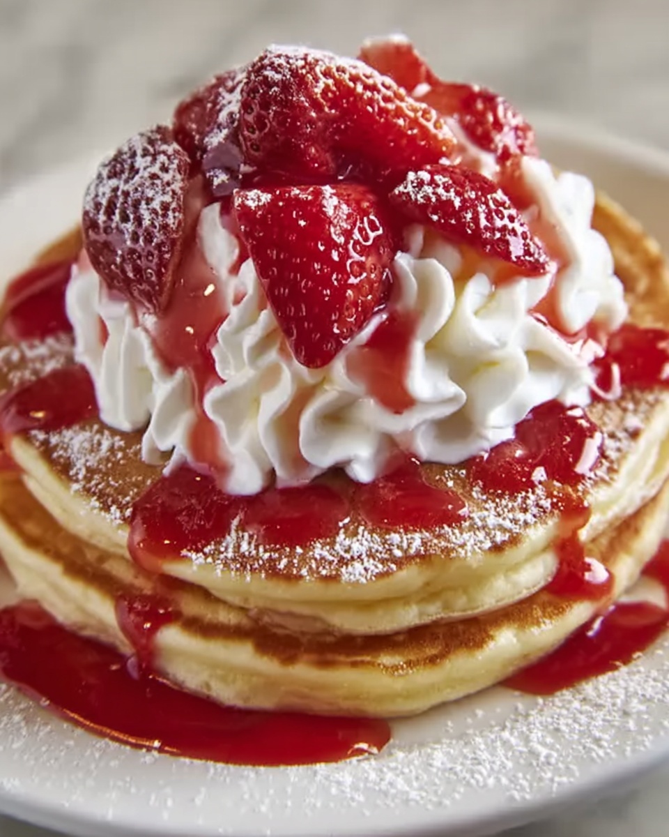 Strawberry Shortcake Pancakes Recipe - Recipe Image