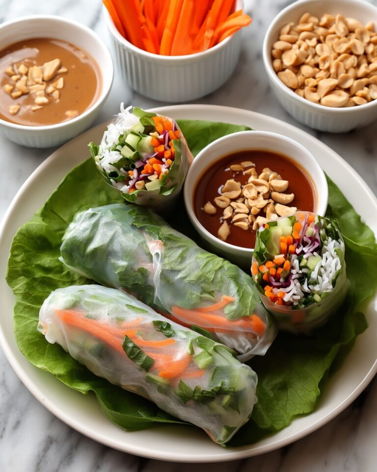 Fresh Spring Rolls with Peanut Sauce Recipe
