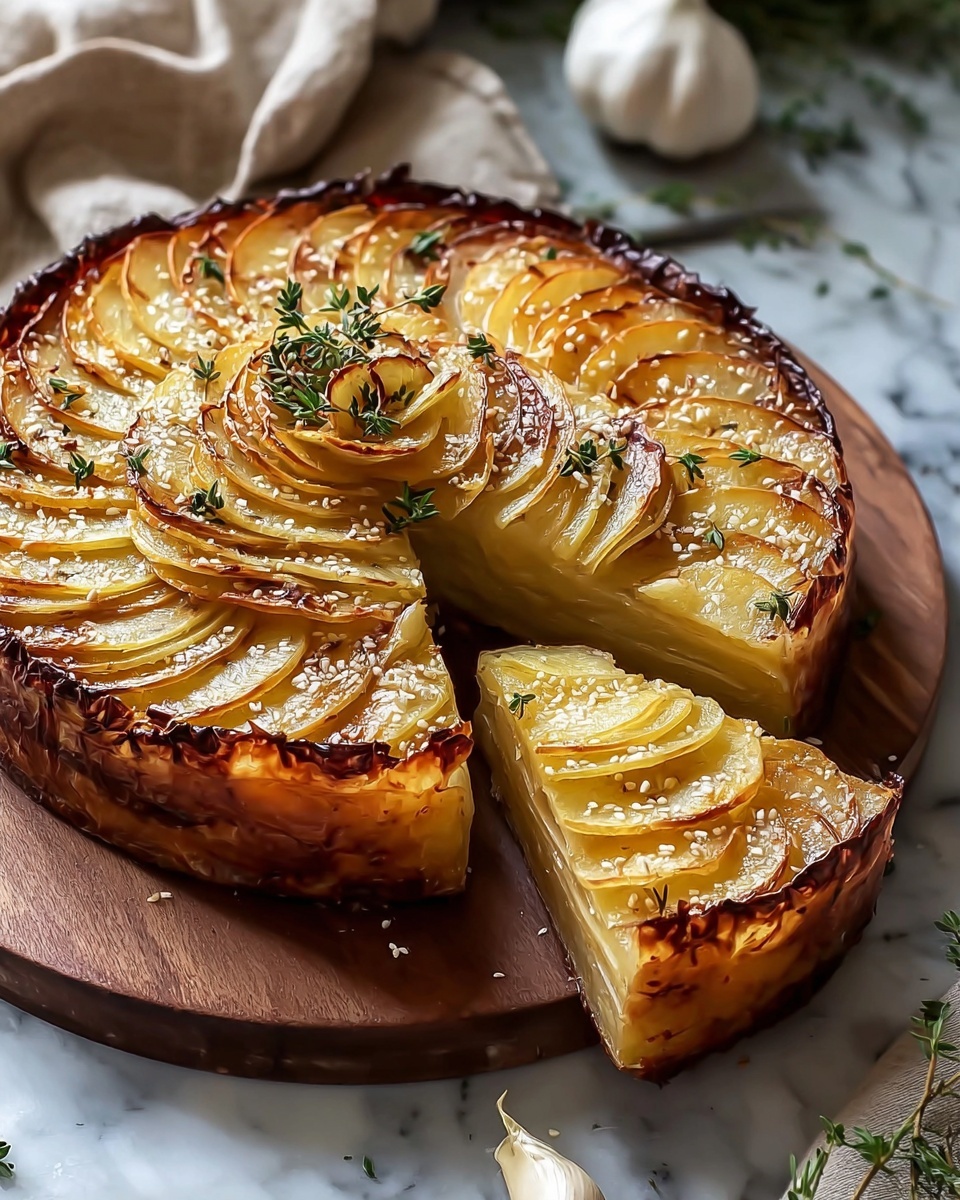 Crispy Balsamic Thyme Potato Torte Recipe - Recipe Image