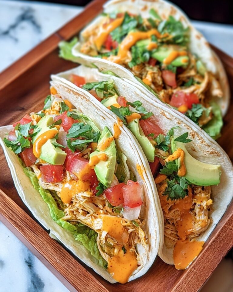 Slow Cooker Queso Chicken Tacos Recipe
