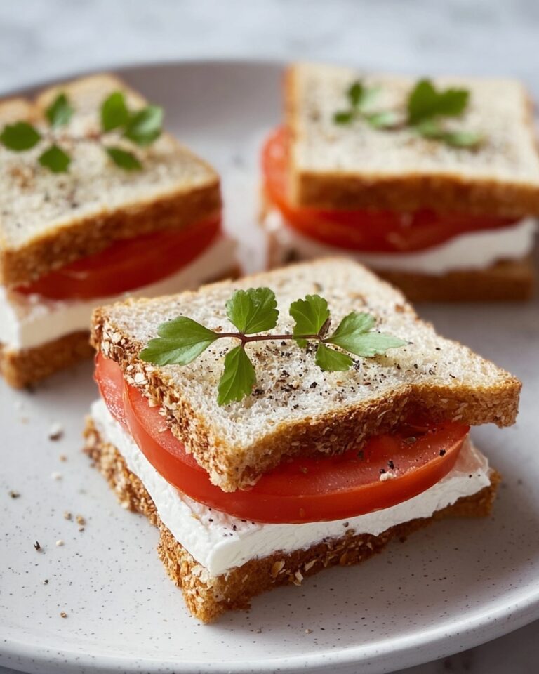 Tomato and Cream Cheese Sandwiches Recipe