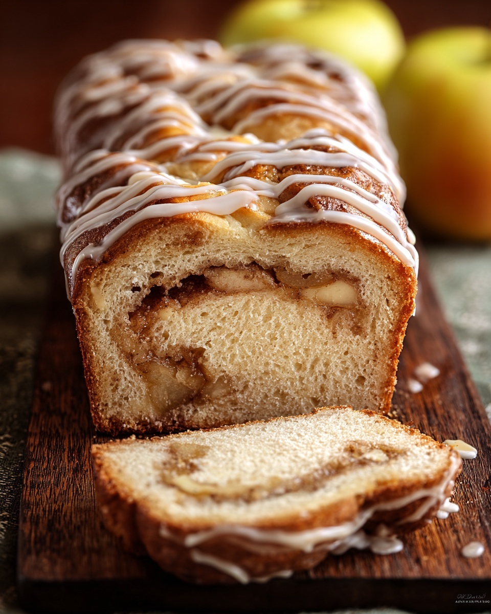 Cinnamon Swirl Apple Fritter Bread Recipe - Recipe Image