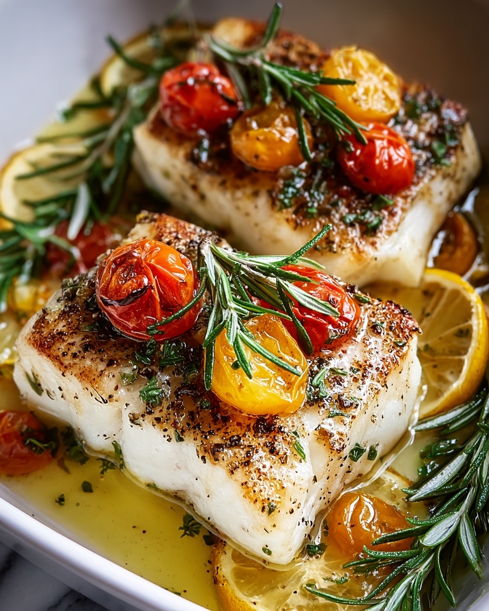 Mediterranean Baked Fish Recipe - Recipe Image