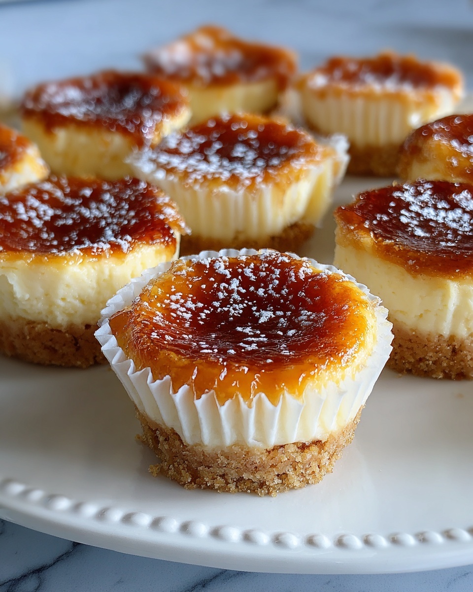 Mini Crème Brûlée Cheesecakes Recipe - Recipe Image
