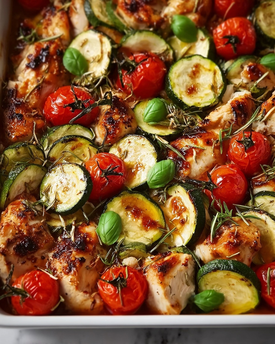 Mediterranean Chicken Zucchini Bake Recipe - Recipe Image