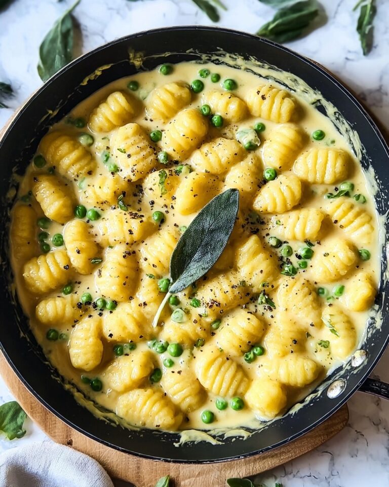 Gnocchi with Creamy Sage and Pea Sauce Recipe