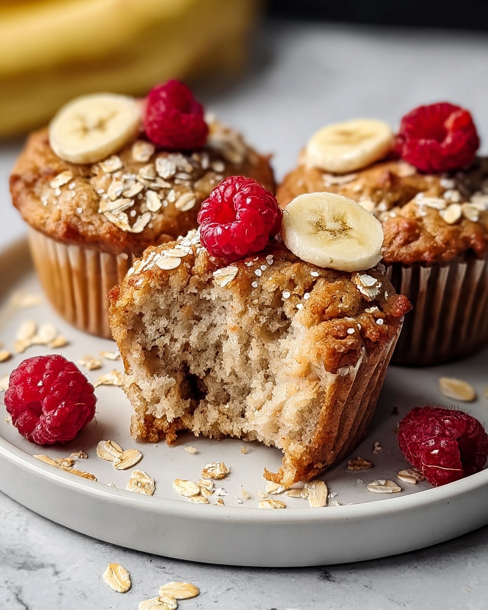 Healthy Banana Oat Muffins Recipe - Recipe Image