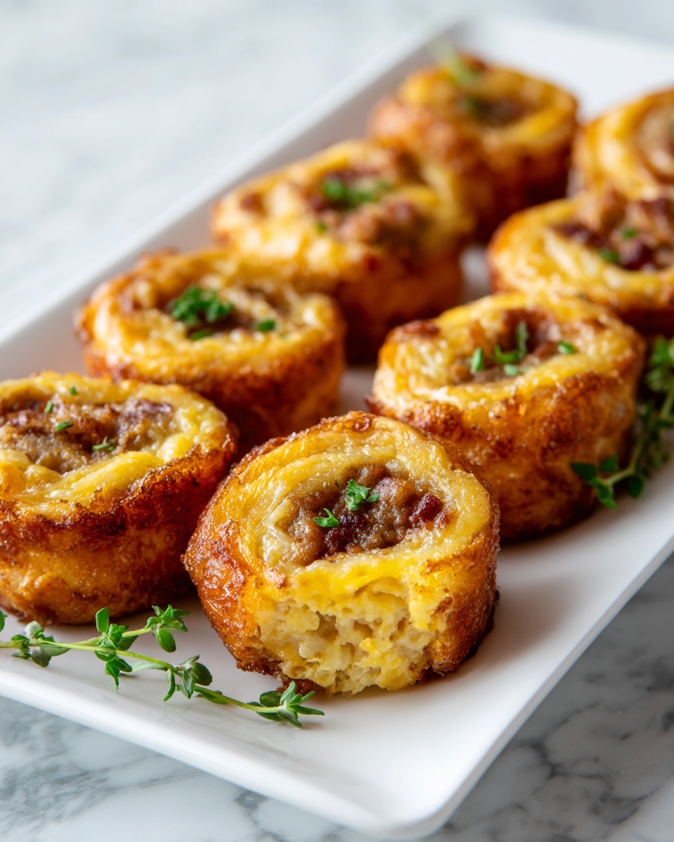 Crispy Hashbrown and Sausage Bites Recipe - Recipe Image