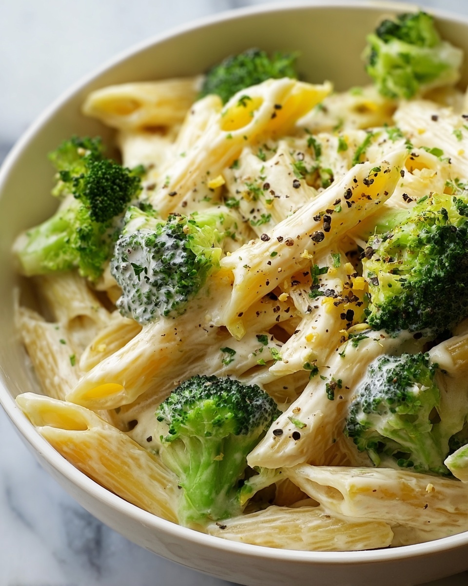 Creamy & Cheesy Broccoli Pasta Recipe - Recipe Image