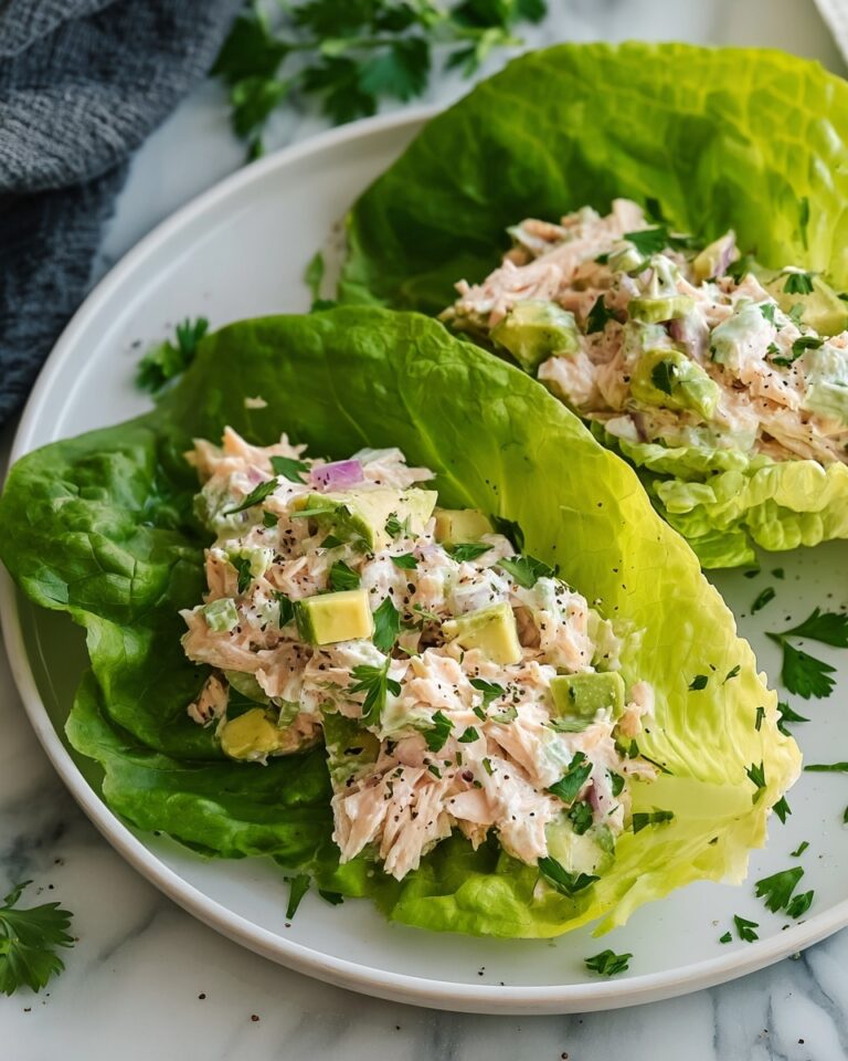 Avocado Chicken Salad Lettuce Wraps Recipe
