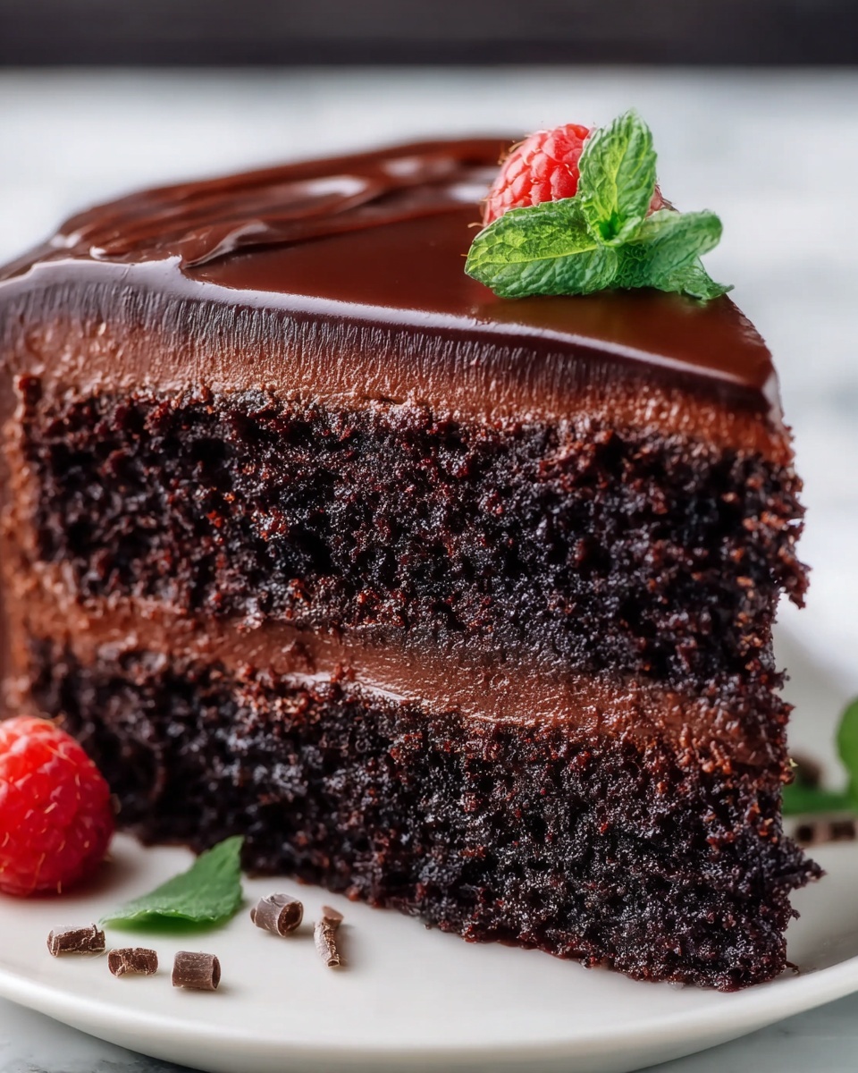 Chocolate Depression Cake with Chocolate Frosting Recipe - Recipe Image