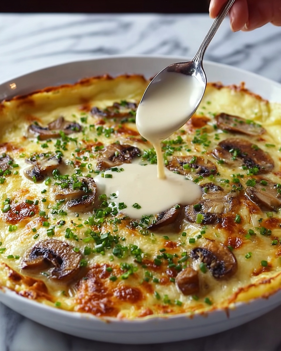 Chicken and Mushroom Gratin Recipe - Recipe Image