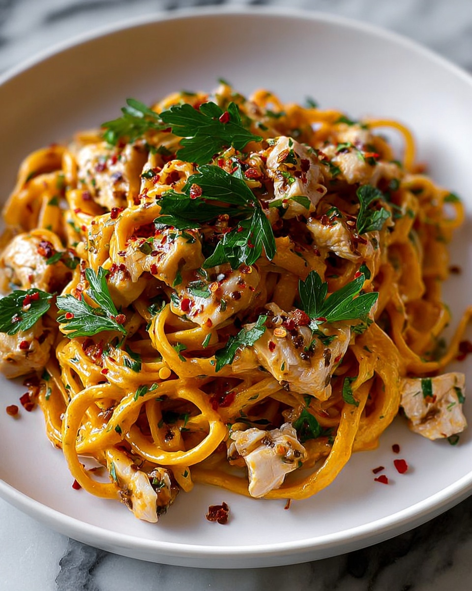 Cowboy Butter Chicken Linguine Recipe - Recipe Image