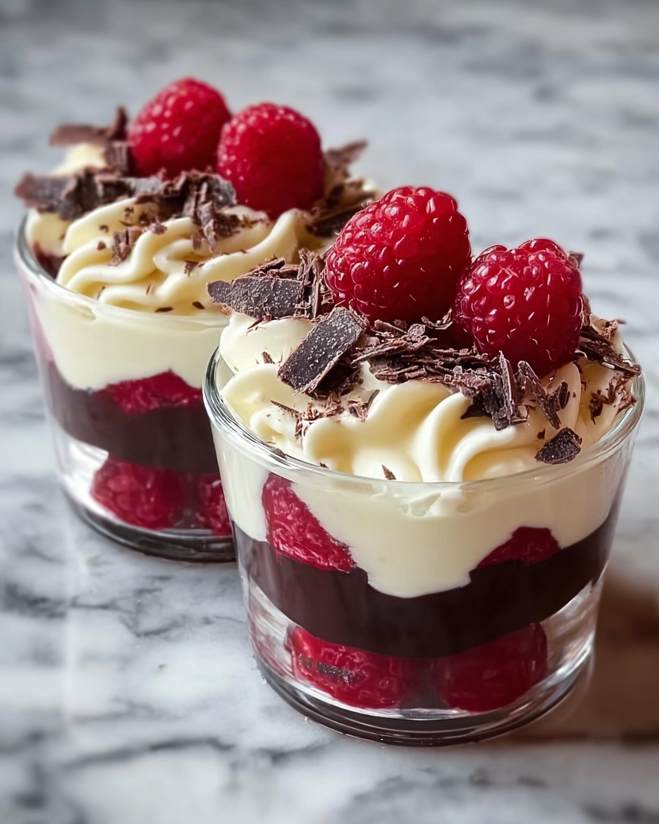 Raspberry Chocolate Layered Parfait Recipe - Recipe Image