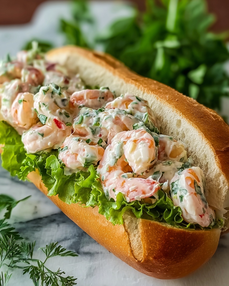 Creamy Shrimp Salad Sandwich Recipe - Recipe Image