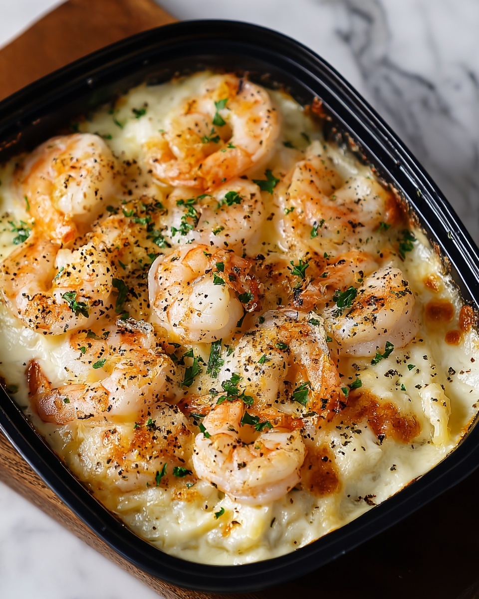 Garlic Shrimp Gratin Recipe - Recipe Image