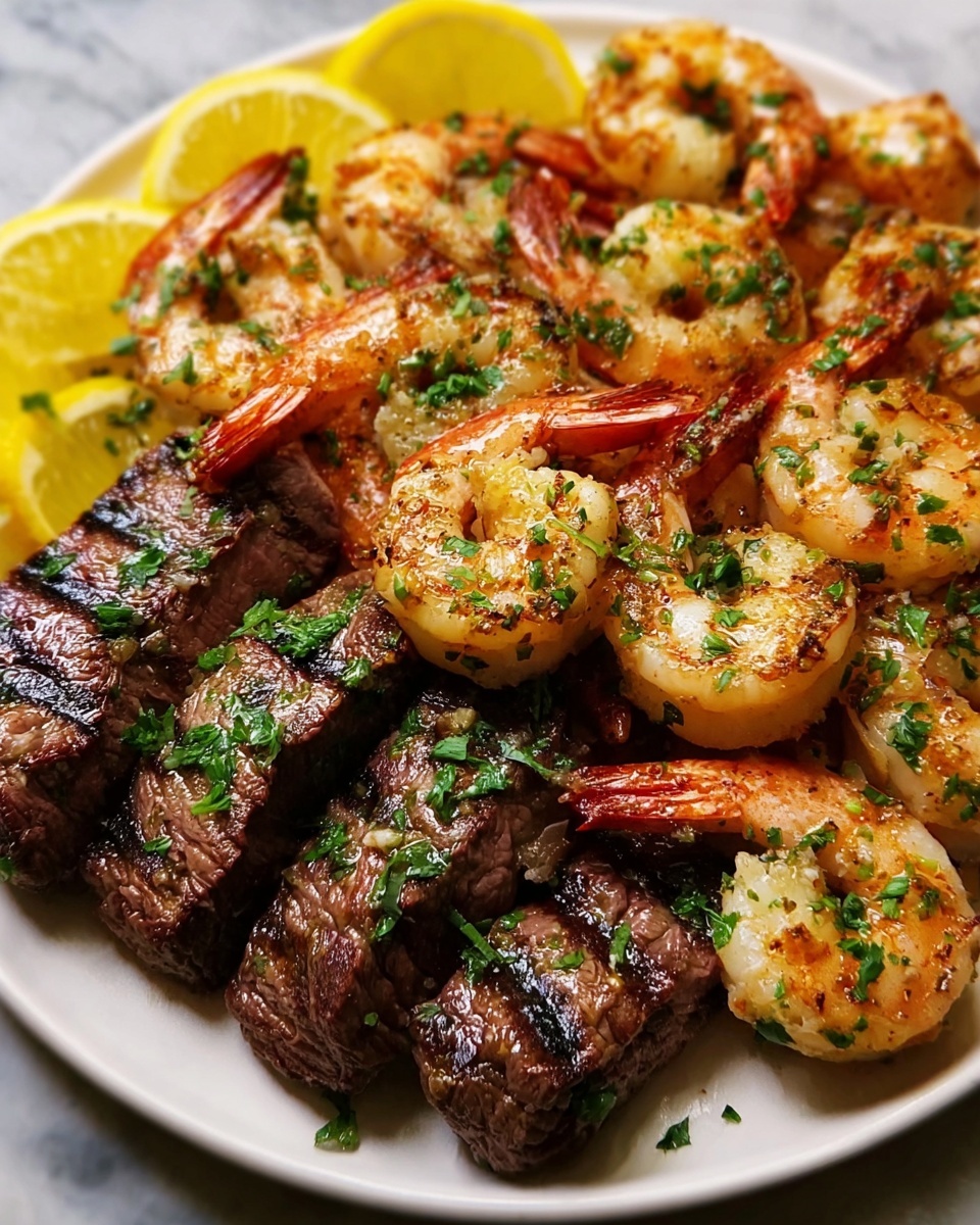 Savory Steak Bites and Shrimp Recipe - Recipe Image