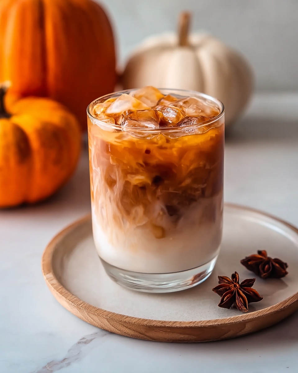 Iced Pumpkin Cream Chai Tea Latte (Starbucks Copycat) Recipe - Recipe Image