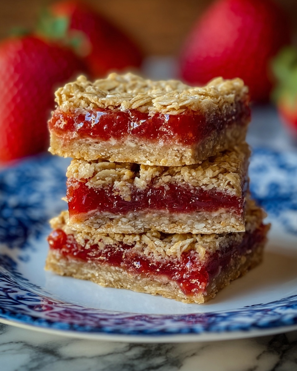 Strawberry Oatmeal Bars: Healthy, Fruity & Delicious Recipe - Recipe Image