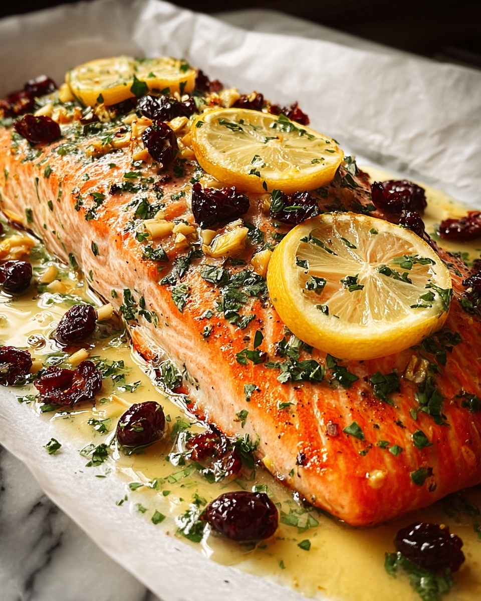 Christmas Baked Salmon Recipe - Recipe Image