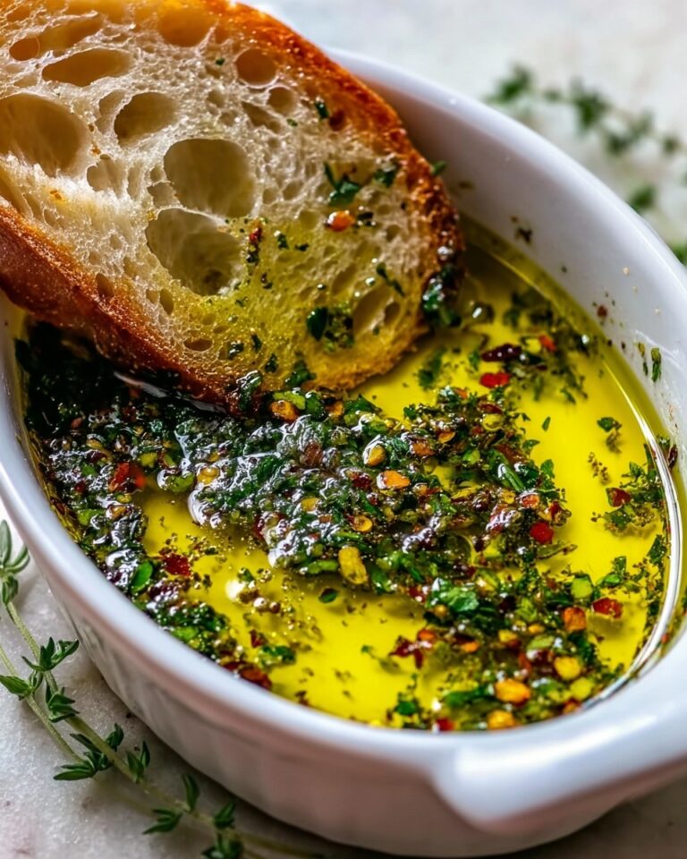 Olive Oil Dip with Warm Crusty Bread Recipe