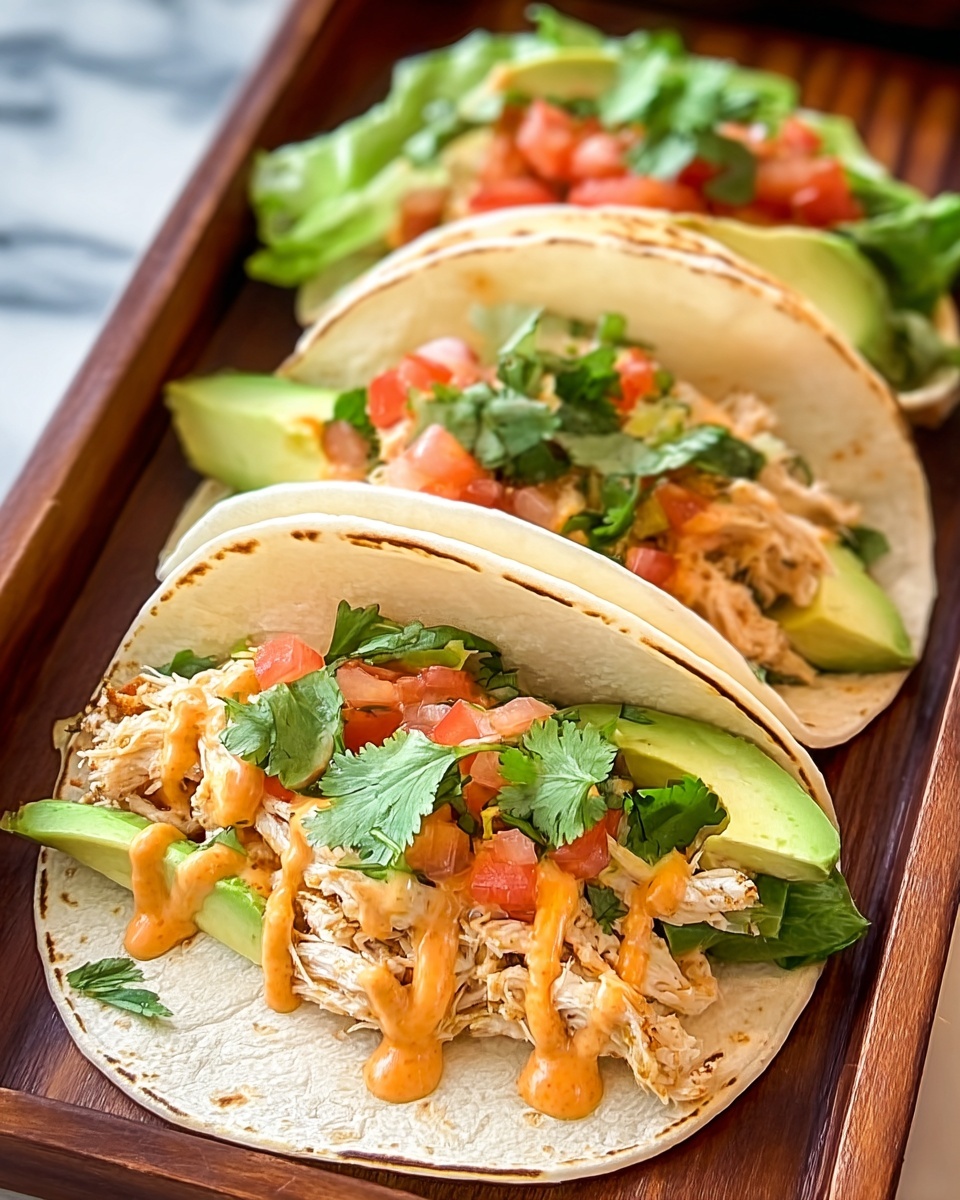 Slow Cooker Queso Chicken Tacos Recipe - Recipe Image