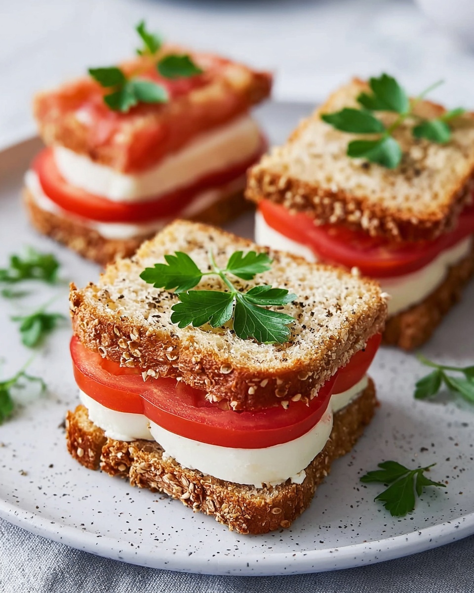 Tomato and Cream Cheese Sandwiches Recipe - Recipe Image