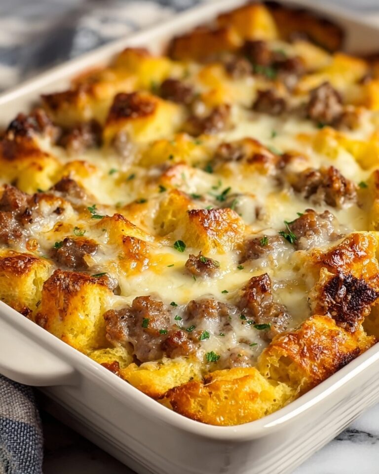 Biscuits and Gravy Hashbrown Breakfast Casserole Recipe