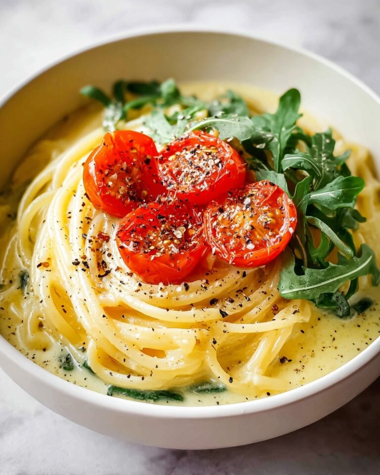 Creamy Avocado Pasta with Cherry Tomatoes and Hemp Seeds Recipe