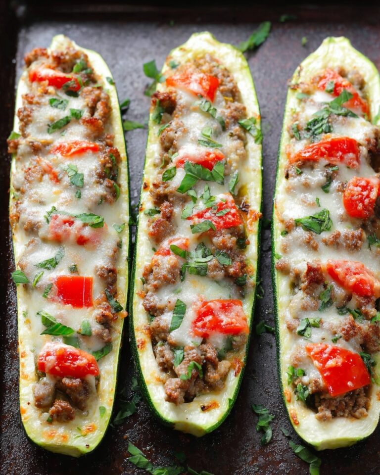 Sausage Zucchini Boats Recipe