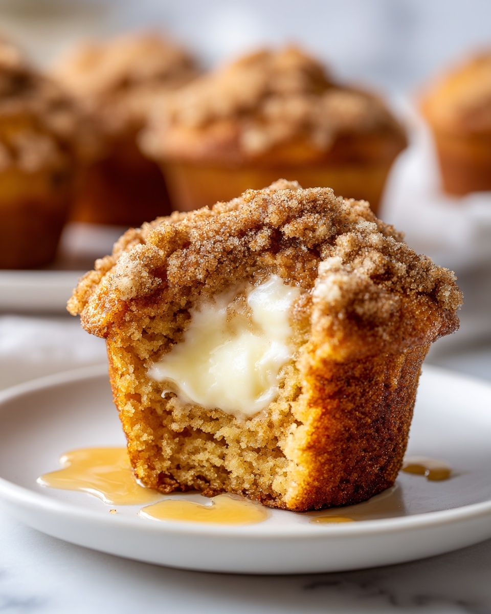 Gooey Cinnamon Cream Cheese Muffins Recipe - Recipe Image
