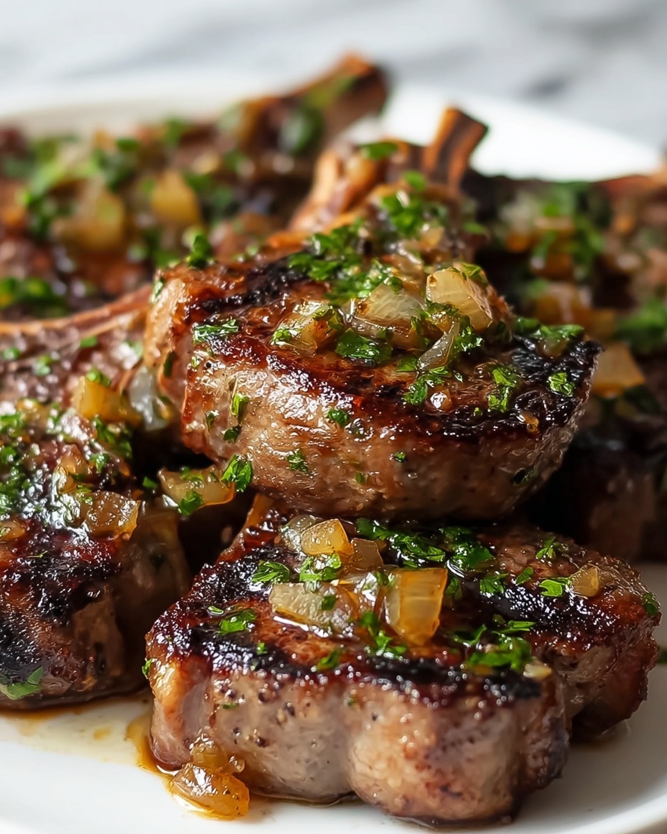Easy Garlic Herb Lamb Chops Recipe - Recipe Image