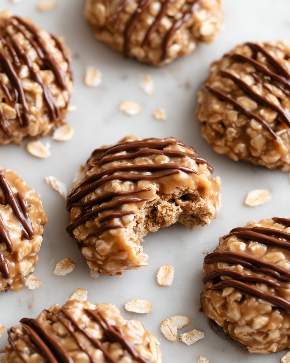 No-Bake Peanut Butter Oatmeal Cookies Recipe - Recipe Image