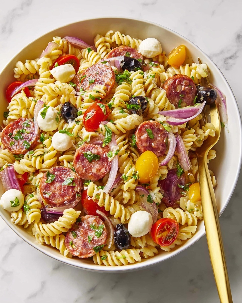 Italian Pasta Salad Recipe - Recipe Image