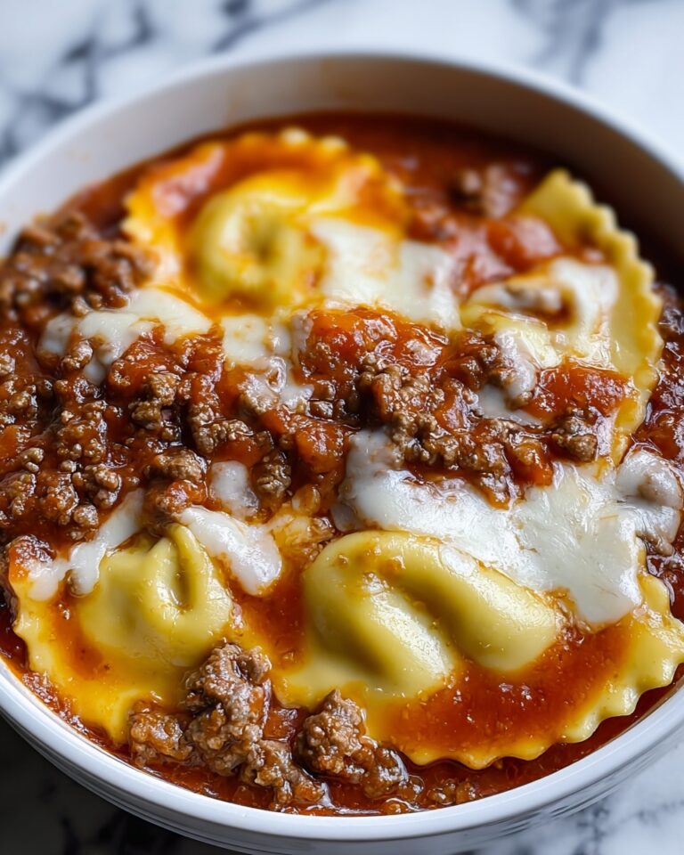 Easy Crockpot Ravioli Lasagna Recipe