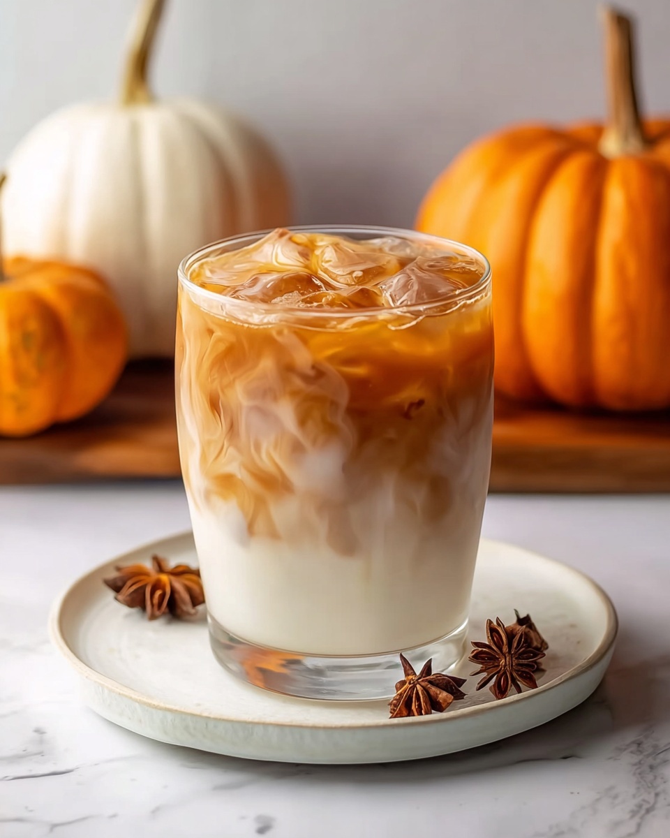 Iced Pumpkin Cream Chai Tea Latte (Starbucks Copycat) Recipe - Recipe Image