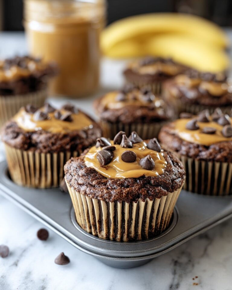 Chocolate Peanut Butter Banana Muffins Recipe