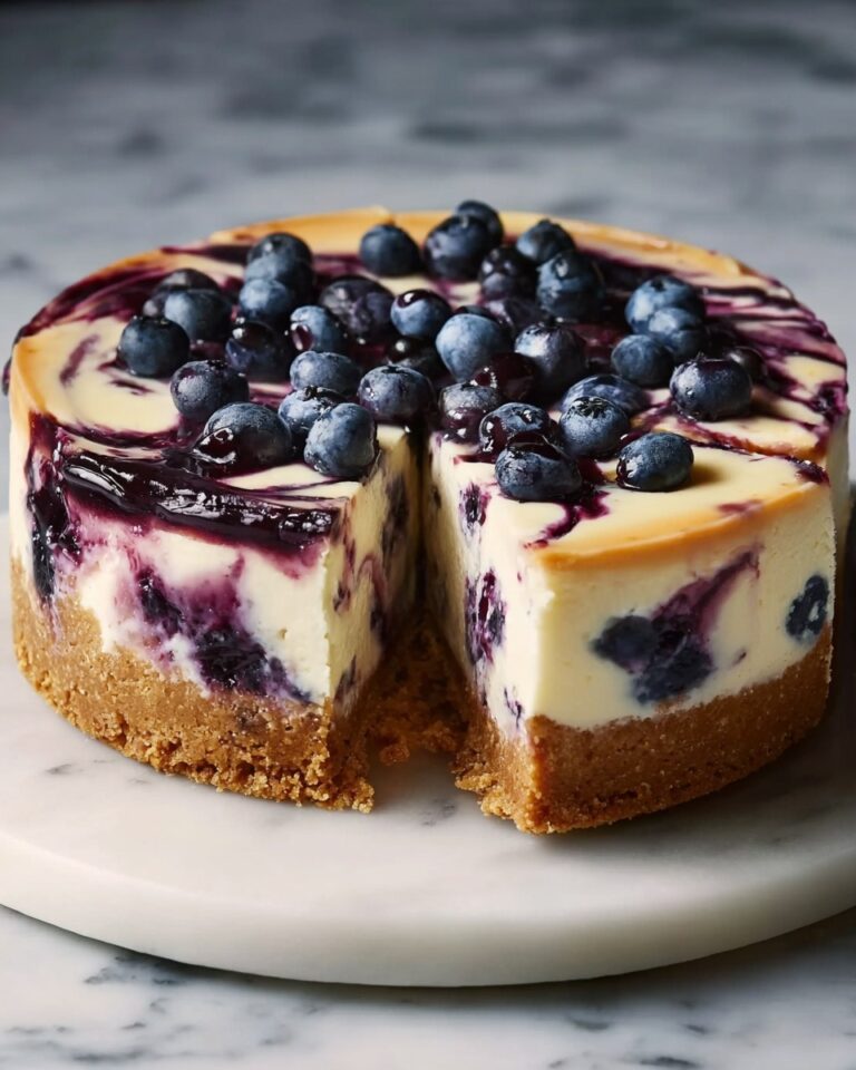 White Chocolate Blueberry Cheesecake Recipe
