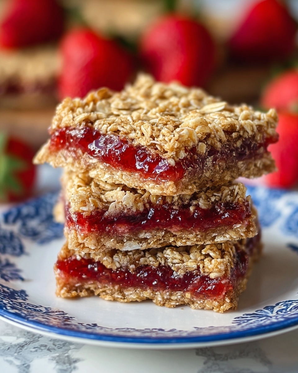 Strawberry Oatmeal Bars: Healthy, Fruity & Delicious Recipe - Recipe Image