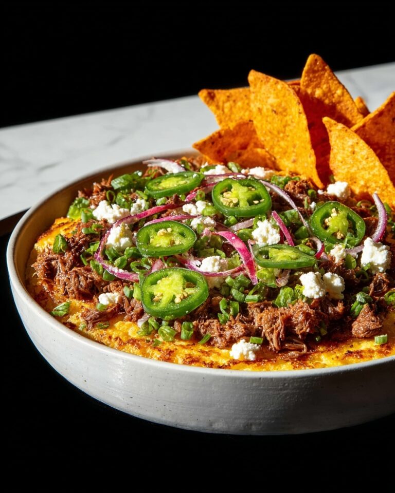 Roasted Poblano Brisket Dip Recipe